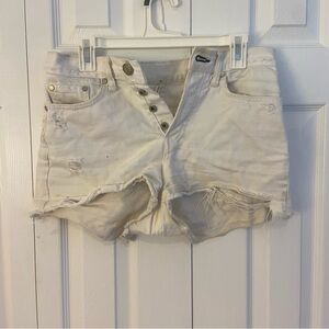 Rag & Bone White Denim Shorts